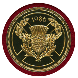 イギリス 1986年 2ポンド 金貨 Commonwealth Games NGC PF68UC