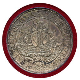 オランダ共和国 1617Dated 銀メダル Farm & Trade Expansion MS64