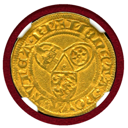 ドイツ ケルン (1439-58) 1グルデン 金貨 NGC AU55