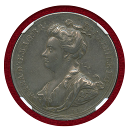 イギリス 1707年 アン女王 イングランド・スコットランド併合 NGC AU58