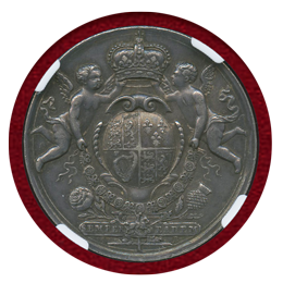 イギリス 1707年 アン女王 イングランド・スコットランド併合 NGC AU58