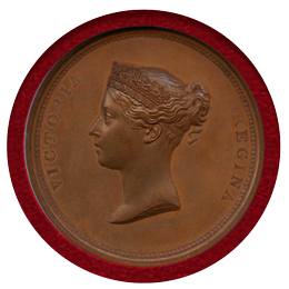 イギリス 1837年 銅メダル ヴィクトリア女王ロンドンシティ訪問記念 NGC MS63BN