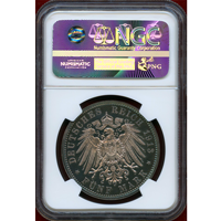 【SOLD】ドイツ プロイセン 1913A 5マルク 銀貨 ヴィルヘルム2世 NGC PF65UC