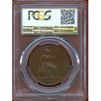 イギリス 1839年 ペニー 銅貨 ヴィクトリア ヤングヘッド PCGS PR64