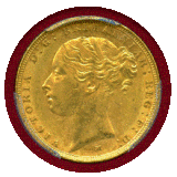 オーストラリア 1884M ソブリン 金貨 ヴィクトリア ヤングヘッド セントジョージ MS61