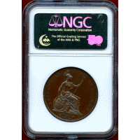 【SOLD】イギリス 1839年 ペニー 銅貨 ヴィクトリア ヤングヘッド NGC PF65BN