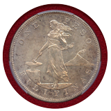 米領フィリピン 1903年 ペソ銀貨 プルーフ 女神立像と火山 PCGS PR64