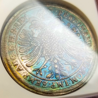 【SOLD】ドイツ ニュルンベルク (1633) ターラー 銀貨 都市景観 NGC MS63