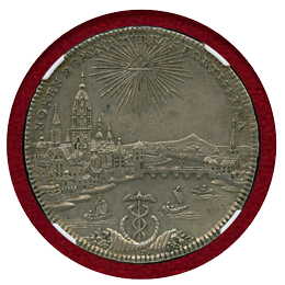【SOLD】ドイツ フランクフルト 1772PCB ターラー 銀貨 都市景観 NGC MS61