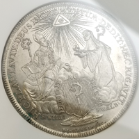 ドイツ アイヒシュテット 1757年 ターラー 銀貨 SEDE VACANTE NGC MS64