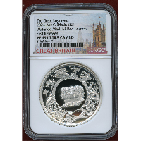 イギリス 2024年 5ポンド(2oz) 銀貨 ワーテルロー勲章 NGC PF69UC FR
