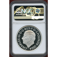イギリス 2024年 5ポンド(2oz) 銀貨 ワーテルロー勲章 NGC PF69UC FR