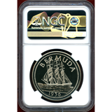 英領バミューダ諸島(1936) ファンタジー クラウン貨 エドワード8世 NGC PF69UCAM
