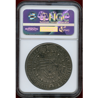 オーストリア 神聖ローマ帝国 1696/5IAK ターラー 銀貨 レオポルト1世 NGC AU58
