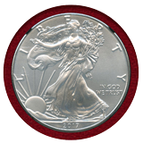 アメリカ 2017年 $1 銀貨 シルバーイーグル NGC MS70 ER M.Castleサイン