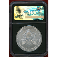 アメリカ 2017年 $1 銀貨 シルバーイーグル NGC MS70 ER M.Castleサイン