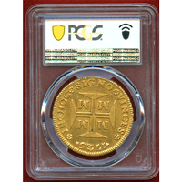 ブラジル 1725M 20000レイス 金貨 ジョアン5世 PCGS AU55