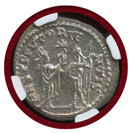 古代ローマ AD253-260 ダブルデナリウス銀貨 ウァレリアヌス1世 NGC MS