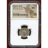 古代ローマ AD253-260 ダブルデナリウス銀貨 ウァレリアヌス1世 NGC MS
