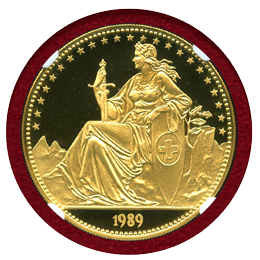 【SOLD】スイス 1989年 1オンス 金貨 シヨン城 NGC PF69UC