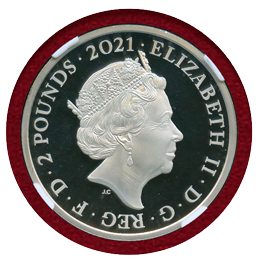 イギリス 2021年 2ポンド 銀貨 The Who NGC PF70UC FR