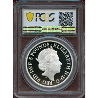 イギリス 2019年 5ポンド ウナ&ライオン プルーフ銀貨 PCGS PR69DCAM