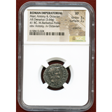帝政ローマ 41BC デナリウス銀貨 マルクス・アントニウスとオクタヴィア XF