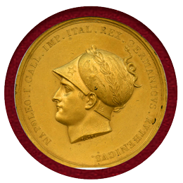 【SOLD】フランス 1805年 ギルトブロンズ ナポレオン1世 ウィーン包囲記念 NGC MS62