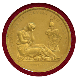 【SOLD】フランス 1805年 ギルトブロンズ ナポレオン1世 ウィーン包囲記念 NGC MS62