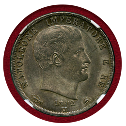 【SOLD】イタリア ナポレオン王国 銀貨 ナポレオン3枚セット NGC MS62-UND