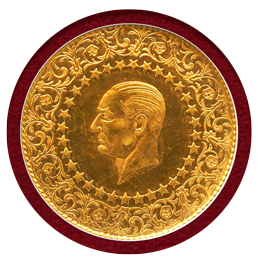 【SOLD】トルコ 1964年 500クルシュ金貨 MONNAIE DE LUXE NGC MS66