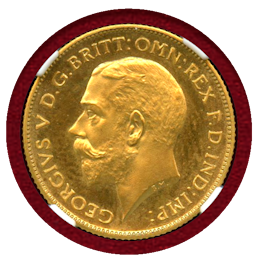 【期間限定】イギリス 1911年 1/2ソブリン 金貨 ジョージ5世 NGC PF67CAMEO