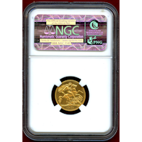 【期間限定】イギリス 1911年 1/2ソブリン 金貨 ジョージ5世 NGC PF67CAMEO
