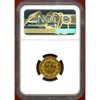 【SOLD】オランダ領東インド 1945年 1/4グルデン 金打ち貨 NGC PF68UC