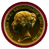 【SOLD】オーストラリア (1840) 5S 白銅貨 ギルト ピエフォー ヴィクトリア PF69