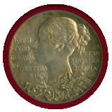 【SOLD】イギリス 1897年 銀/銅メダル ヴィクトリア女王即位60周年 MS61/62BN