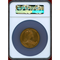 イギリス 1902年 銅メダル エドワード7世戴冠記念 NGC MS63BN