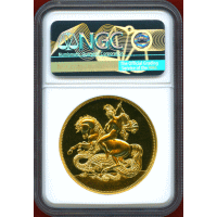 イギリス (1936) クラウン 白銅貨 ギルト ファンタジー エドワード8世 NGC PF69