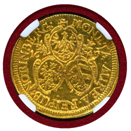 【SOLD】ドイツ ニュルンベルク 1649年 ラムダカット 金貨 希少タイプ NGC MS63
