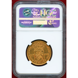オランダ ホラント 1763年 14グルデン 金貨 馬上の騎士 NGC MS62