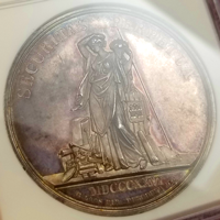 【SOLD】ドイツ ハンブルク 1826年 ポルトガレッサー銀打ち 女神立像 NGC MS62