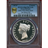 【SOLD】イギリス (1879) ファンタジー クラウン 銀貨 スリーグレイセス PR67DCAM