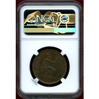 【SOLD】イギリス 1860年 ペニー 銅貨 ヴィクトリア バンヘッド NGC MS65BN