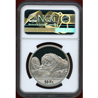 スイス 現代射撃祭 2021年 50フラン 銀貨 ルツェルン NGC PF70UC