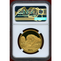 スイス 現代射撃祭 2021年 500フラン 金貨 ルツェルン NGC PF70UC