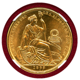 【SOLD】ペルー 1965年 50ソル 金貨 女神座像 NGC MS66