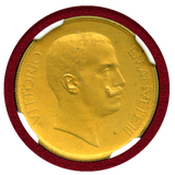 イタリア 1903R 20リレ ギルト 銅貨 試作貨 エマヌエレ3世 NGC PF64 MATTE
