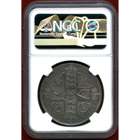 イギリス 1847年 銀貨 ヴィクトリア ゴシッククラウン UNDECIMO PROOFDETAIL