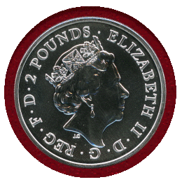 イギリス 2021年 2ポンド 銀貨 デヴィッド・ボウイ