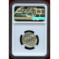 【SOLD】古代ギリシャ アッティカ アテネ 440-404BC 4ドラクマ 銀貨 フクロウ MS